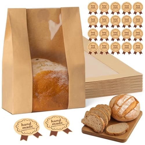 30 Pcs Sourdough Bread Bags for Home Made Bread 30 Pack Regular Sticker gallery