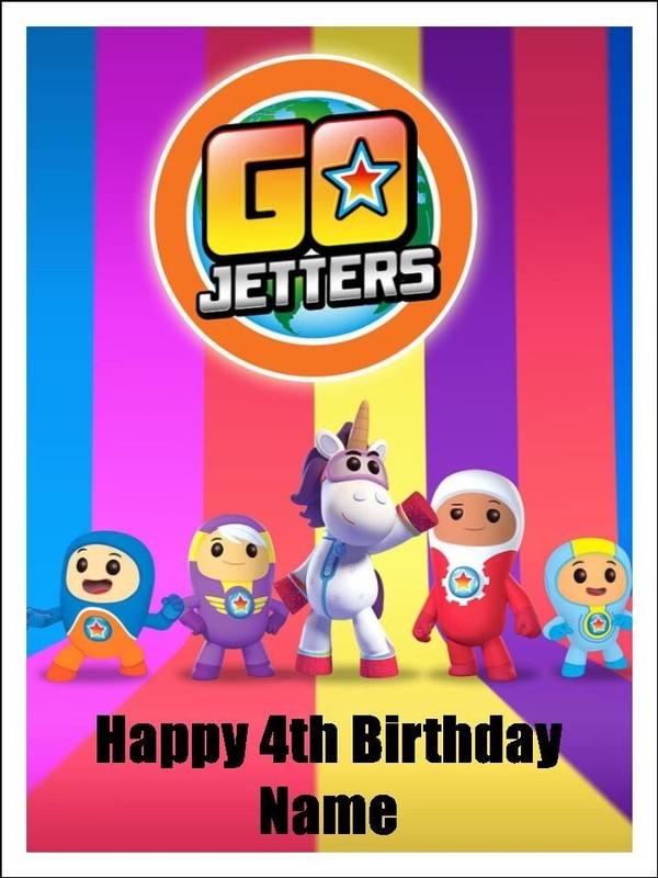 Go Jetters Cake Toppers – Edible Icing – Go Jetters Edible Cupcake Toppers