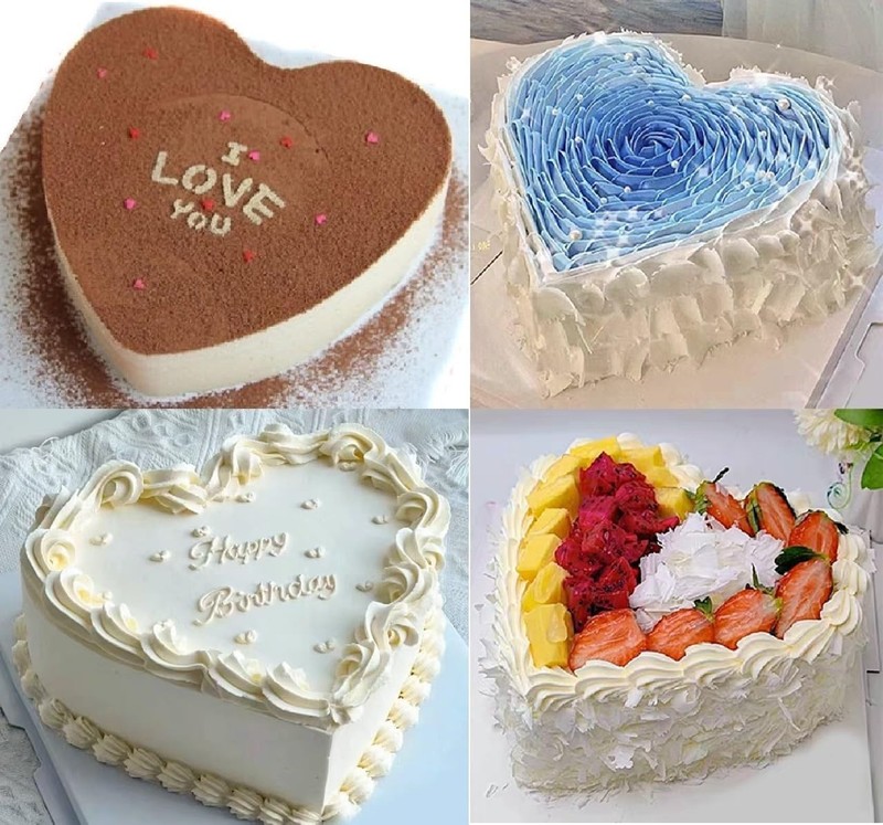 Stainless Steel 6 Inch 8 Inch 10 Inch Heart Shaped Cake Ring Molds Set, Heart... gallery