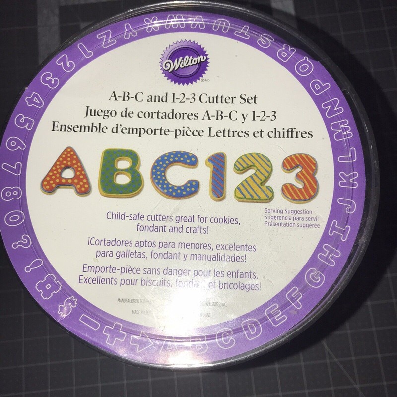 Wilton 50pc. ABC 123 Cutter for Cookies Cake Decorating Crafts gallery