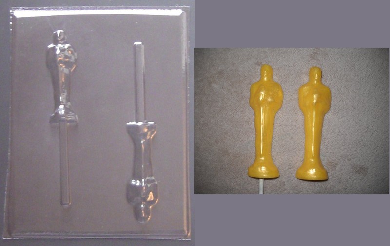 Award Statue Lollipop Hollywood Movie Chocolate Candy Soap Crayon Mold