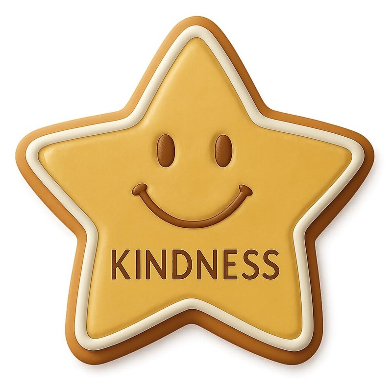 Kindness Star Smiley Cookie Cutter - 4x4" Fun Baking Kitchen Design gallery