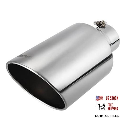 4 inch Inlet 8 inch Outlet Exhaust Tip Stainless Steel 4″ to 8″ Tail Pipe