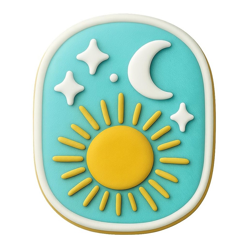 Celestial Boho Cookie Cutter & Stamp, Fondant & Clay - 4x3 gallery