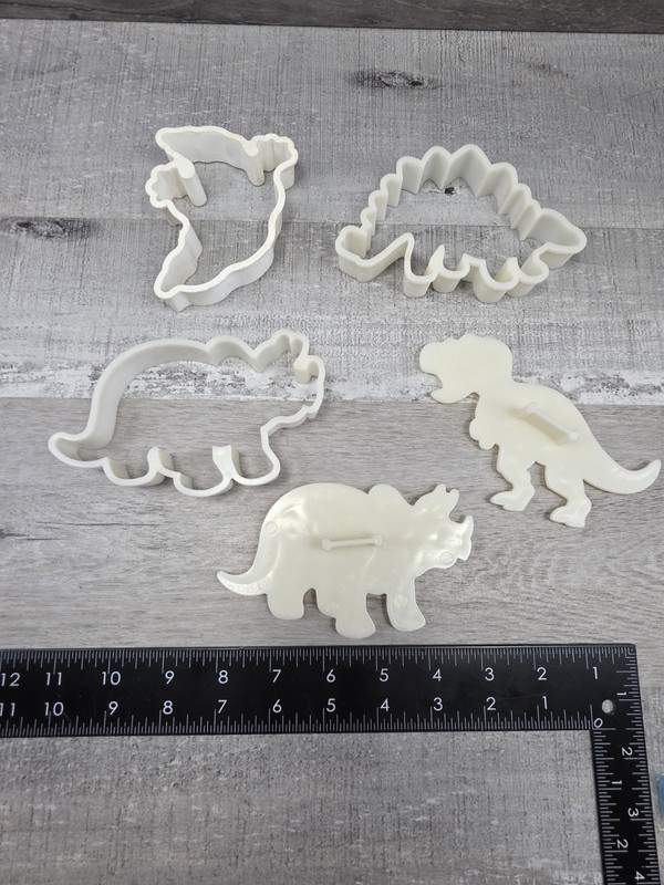 Dinosaurs Cookie Cutter With Fossil Embosser Stamps T-Rex Ghost g51d gallery