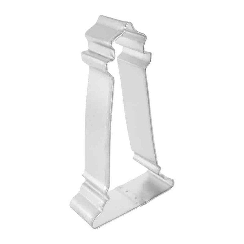 4⅝" Lighthouse Cookie Cutter Tin Steel Sea Ocean Beach Nautical Sailing Party gallery