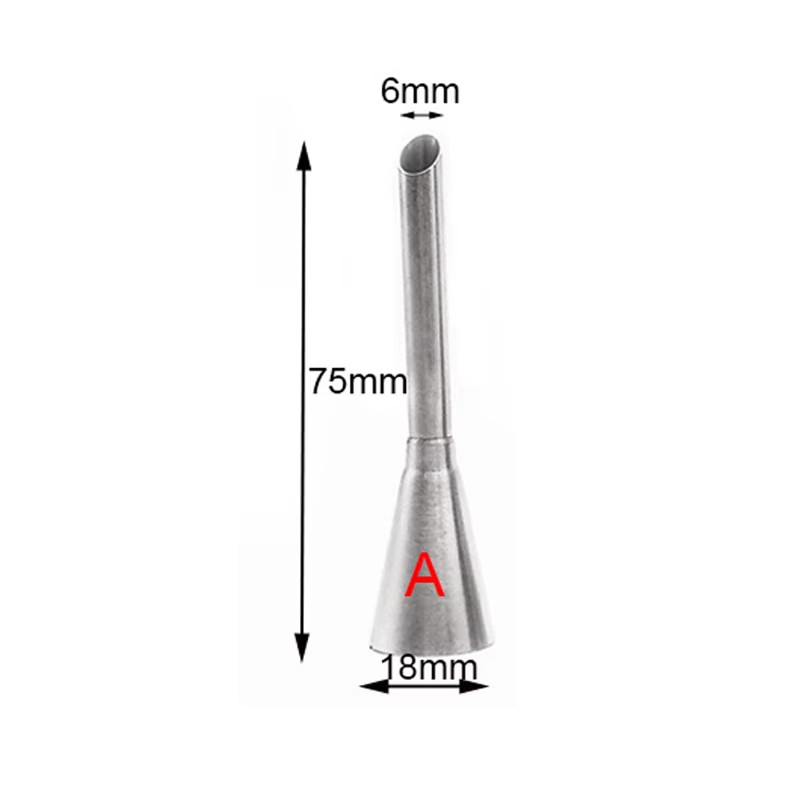 1/4Pcs Stainless Steel Puff Cream Nozzles Cake Icing Piping Tip DIY Donut Pastry gallery