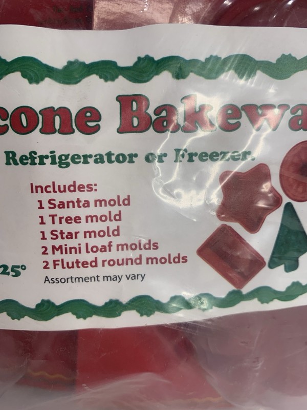 Cookie Exchange 7 Piece Silicone Bakeware Christmas Cookie Molds NEW gallery