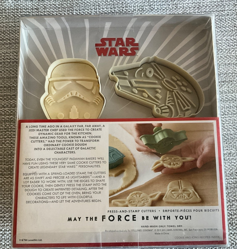 Star Wars Cookie Cutters Williams Sonoma Set of 8 NIB New Unused gallery