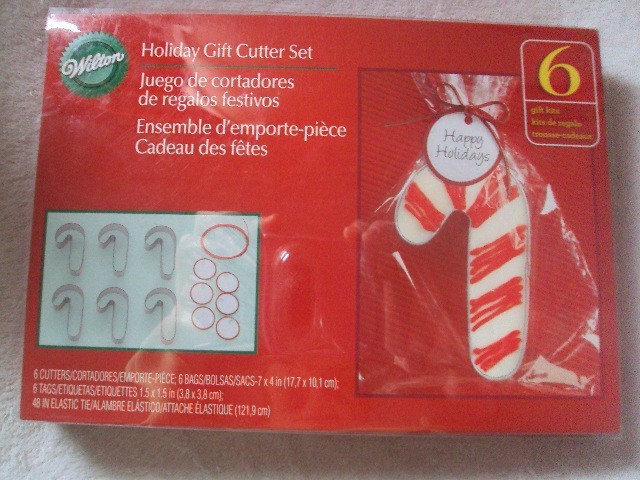 Wilton Christmas Candy Cane Cookie Cutters Gift Set Metal New