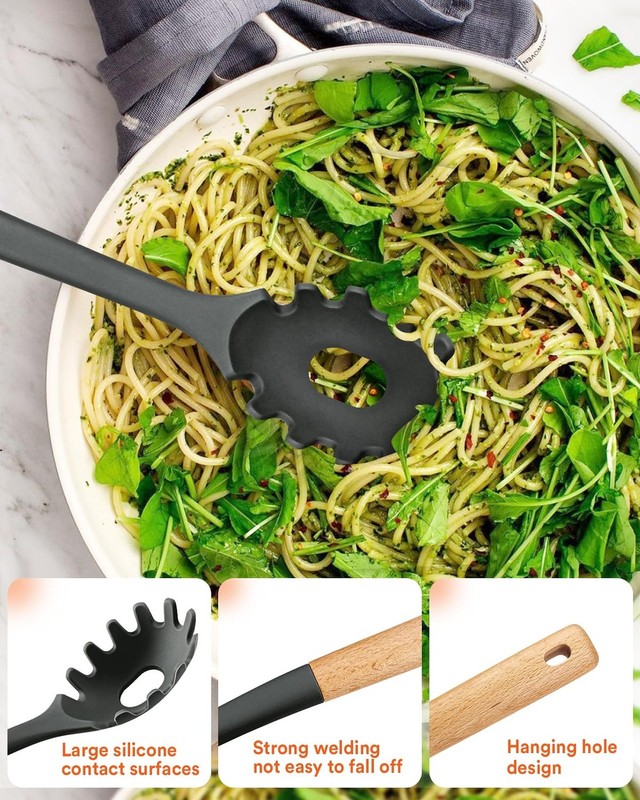 Kitchen Utensils Set, 13PCS Silicone Cooking Utensils, Heat Resistant Kitchen... gallery