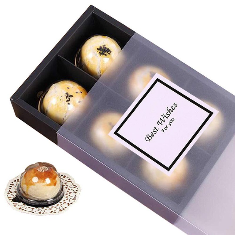 12 Packs Cupcake BoxesFood Grade Paper Treats Gift Boxes with Inserts and Dis…