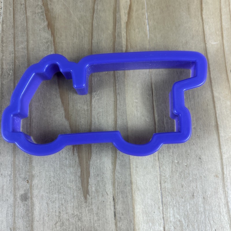 Fire Truck Dump Truck Cookie Cutter 4.5” Purple Plastic Vehicle