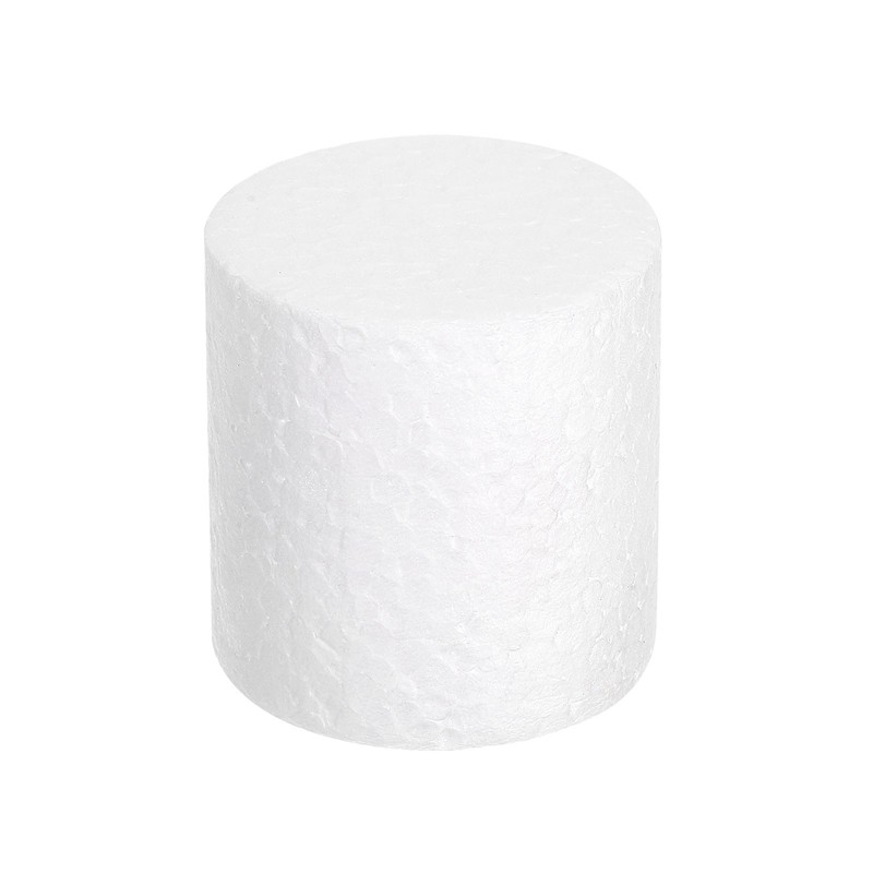 Round Foam Cake Dummy, 2″ x 2″ White Fake Cake Circles Dummies
