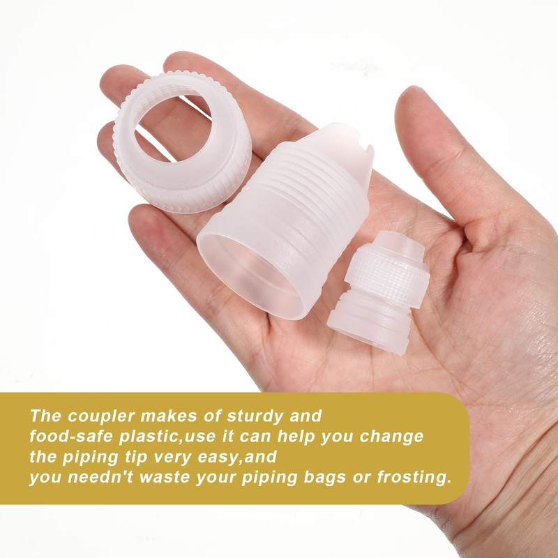6 Pieces Couplers for Piping Bags Two Different Sizes Plastic Couplers of Lar... gallery