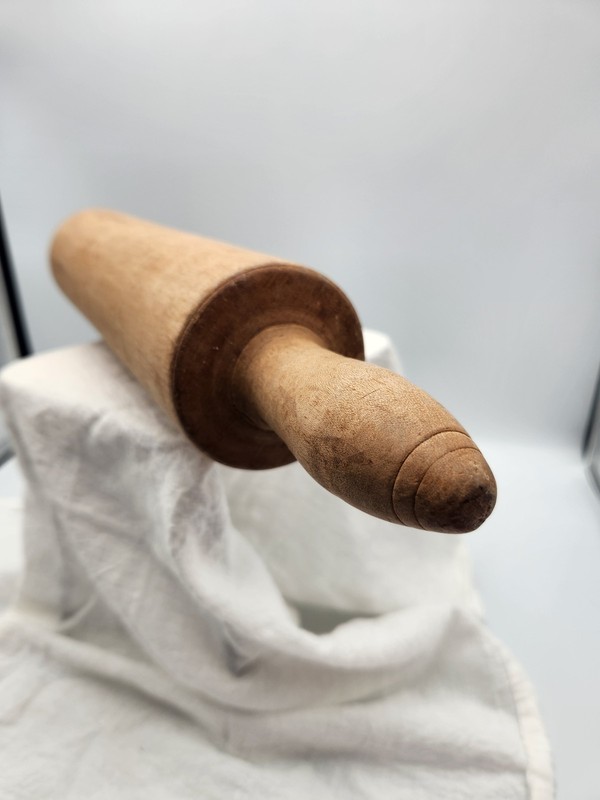 Vintage Style Wooden Rolling Pin Wood Dough Roller Baking Kitchen Tool 17" Q2 gallery