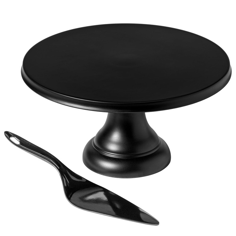 9.6 Inch Bamboo Fiber Cake Stand, Round Cake Holder, Cake Plate with Detachab…