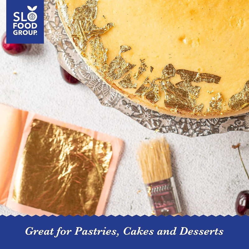Elegant 24 Karat Edible Gold Leaf - 10 Sheets for Desserts & Artistic Crafts gallery