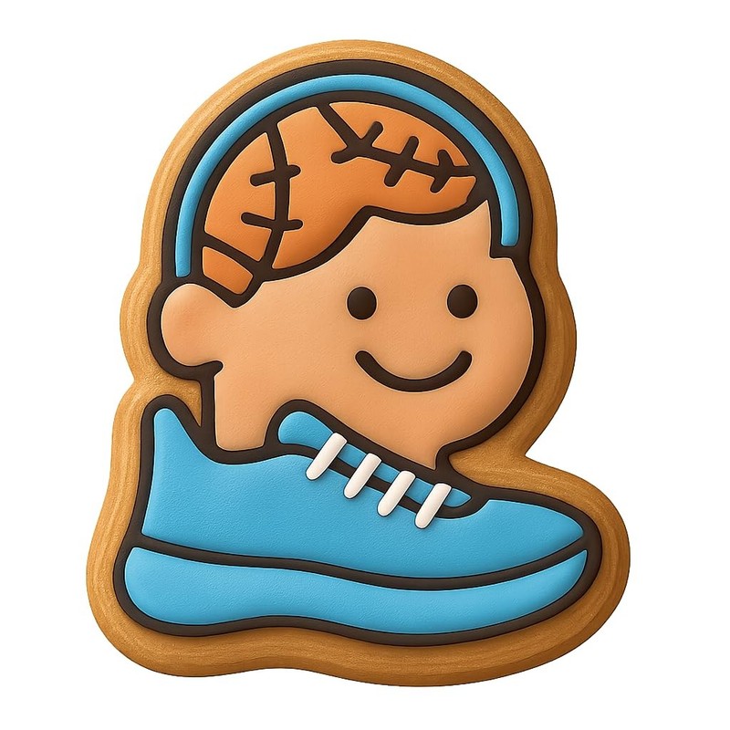 Patchwork Sneakerhead Cookie Cutter & Stamp, Fondant & Clay - 4x3.5 gallery