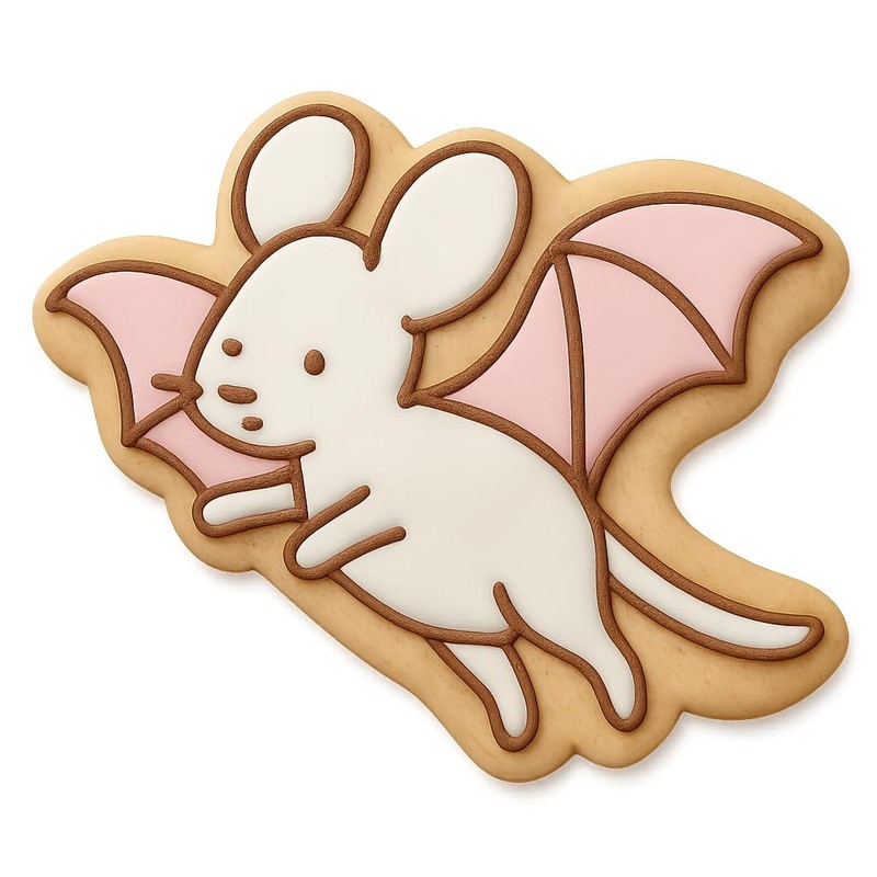 Flying Mouse Cookie Cutter & Stamp – 4×2.7 Fun Kitchen Baking