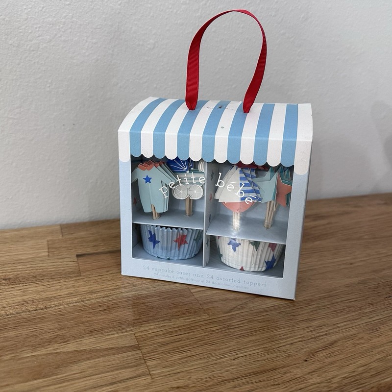 Meri Meri Baby "Petite Bébé" Baby Shop Summer Cupcake Baking & Decorating Kit gallery
