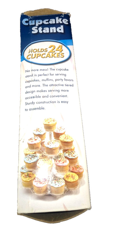 Good Cook Cupcake Stand Holds 24 Tiered Acrylic Party Display BNIB New Sealed gallery