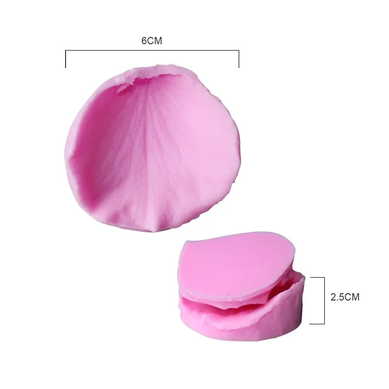 Rose Petal Veiner Mold Silicone Flower Cake Fondant Gum Paste Decorating 1pc gallery