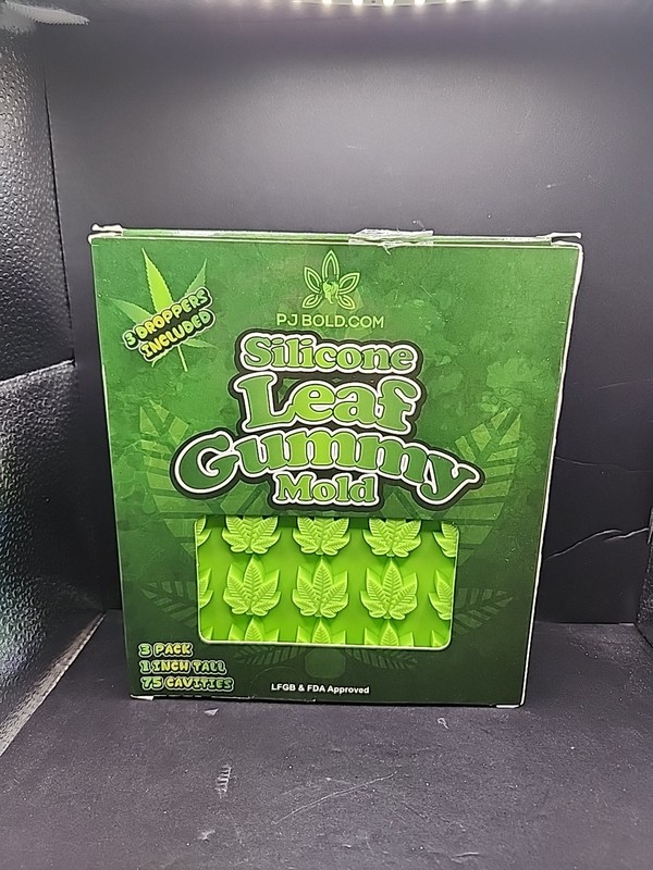 Silicone Gummy Mold 3 Pack Leaf Shape BPA Free Food Safe Treats Easy Release