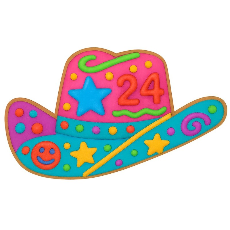 Cowboy Hat and Boot Cookie Cutter Set (4.25" Each) - Western-Themed Baking an... gallery