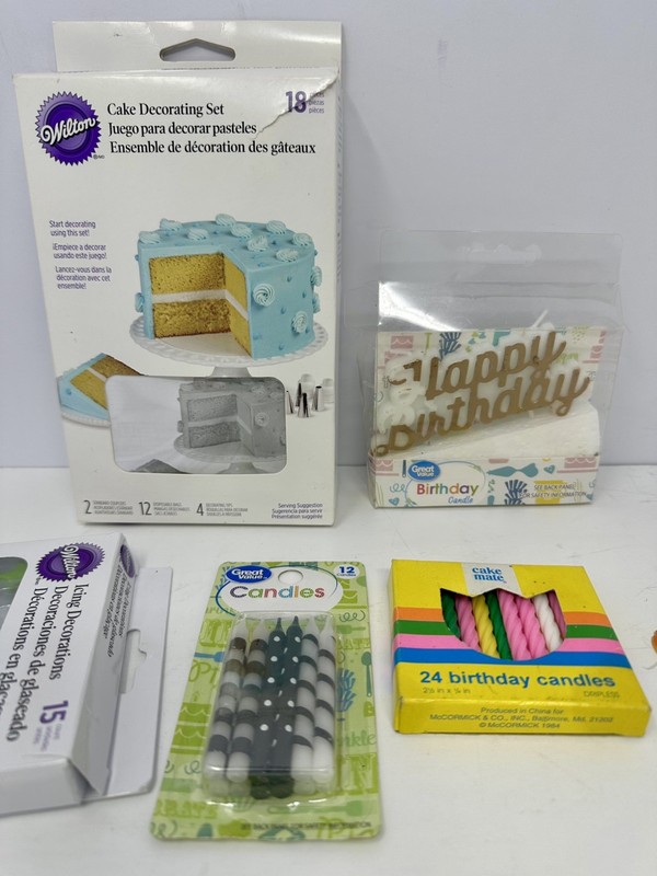 Wilton Cake Decorating Set, Icing Decoration, Three Packs of Candles A0 gallery