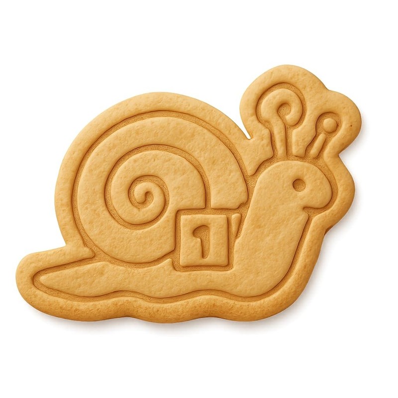 Racing Snail Cookie Cutter & Stamp - 4x3.1 Fun Kitchen Baking gallery