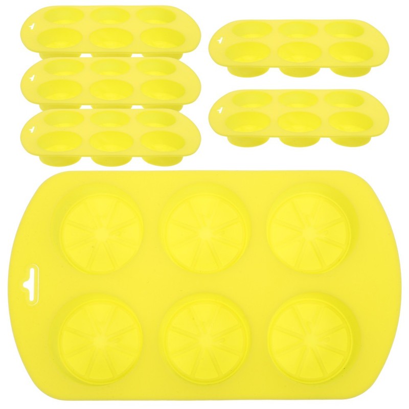 6 Pcs Chocolate Moulds Silicone Candle Decoration Mold Fondant gallery