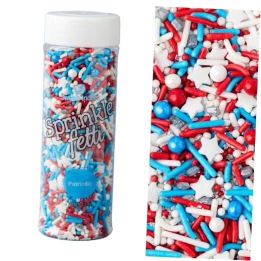 4th of July Sprinkle Mix – Red White and Blue Patriotic Sprinkles for Baking
