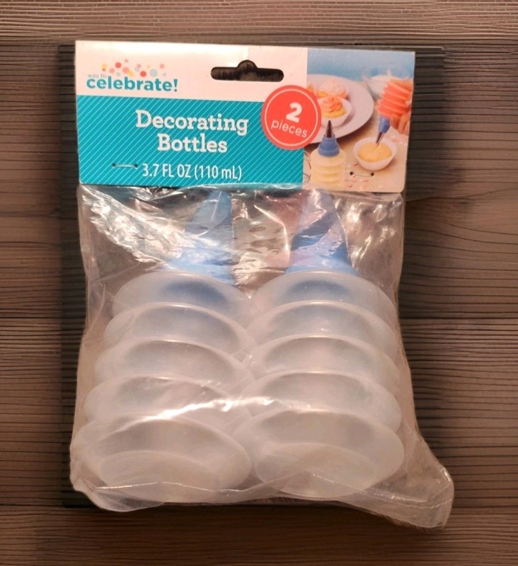 Way To Celebrate Decorating Bottle Set, 3.7oz, New In Package