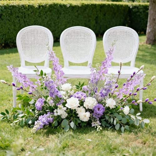 Artificial Delphinium Fake Flower Stems 6 pcs Fake Larkspur 33.5 in Purple gallery
