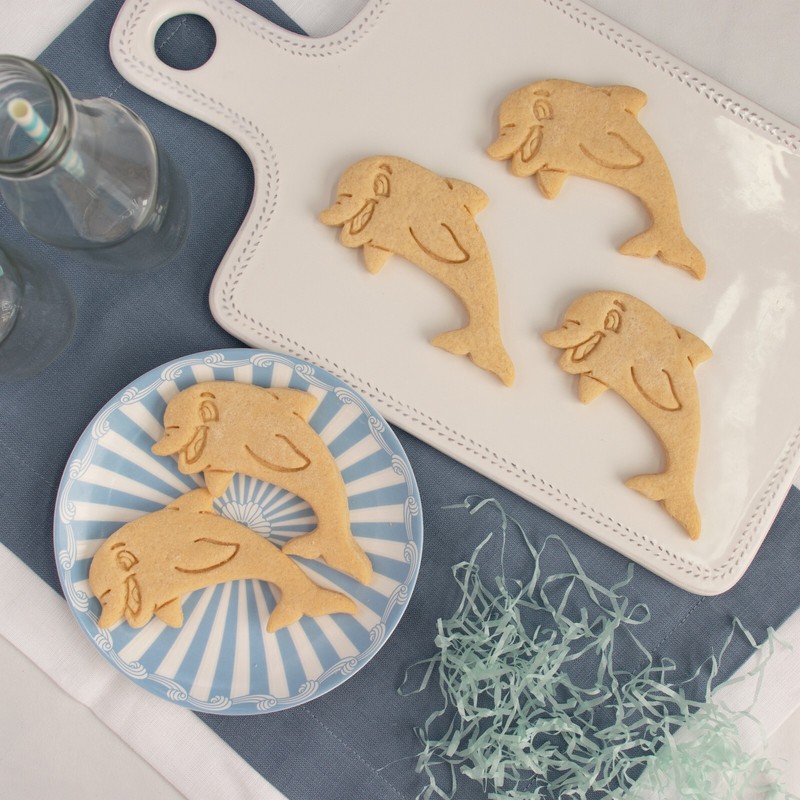 Cute Dolphin Cookie Cutter - nautical beach mermaid ocean coast bottlenose sea gallery