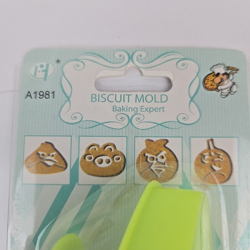 Angry Bird plunger cookie cutter stamp set - biscuits pie crust - NEW SHIPS FREE gallery