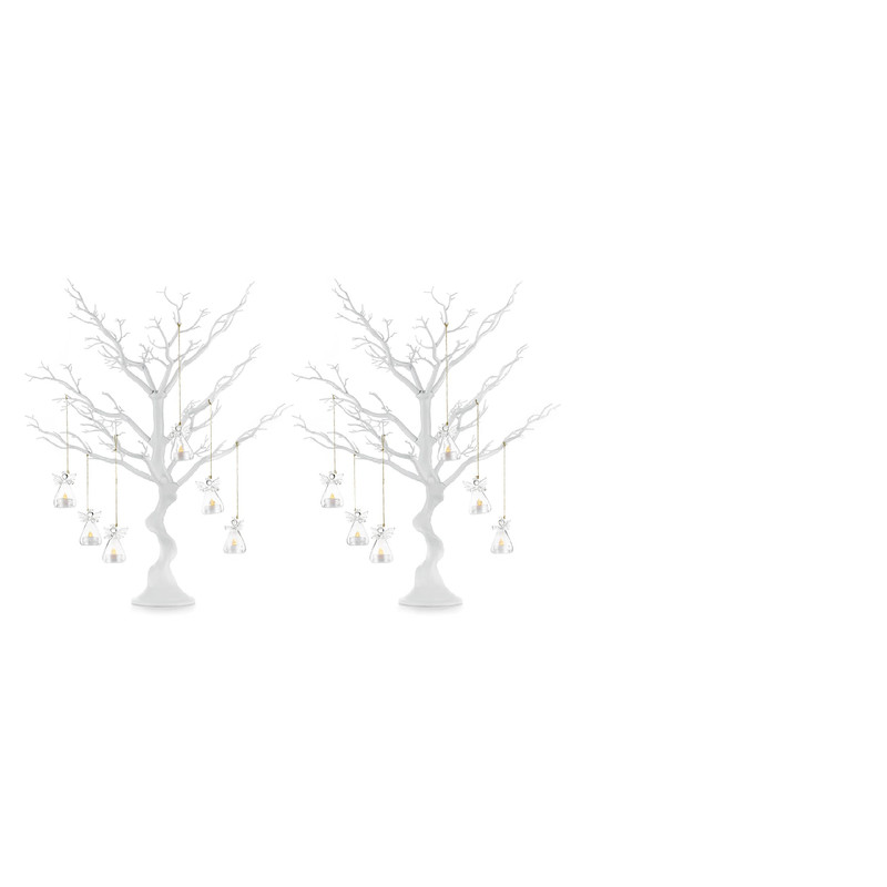Nuptio White Christmas Tree Branch Artificial 30 Inch Tall Halloween Manzanita