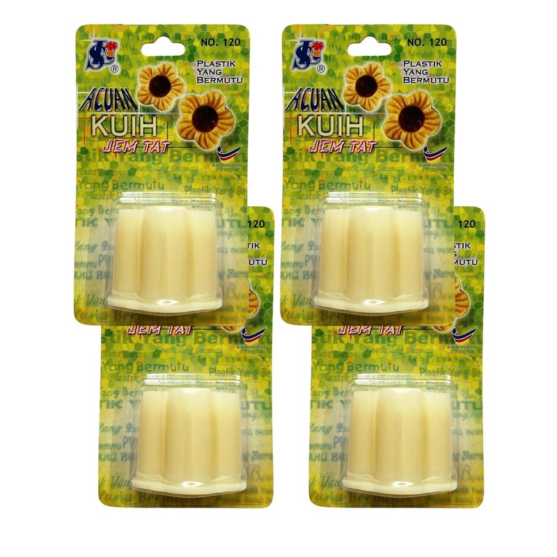 5 PCS BN FLOWER SHAPED PINEAPPLE JAM TART CUTTER / MOLD / MOULD / COOKIE CUTTER