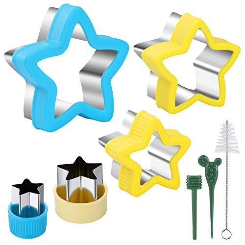 5pcs Star Cookie Cutter Set - Stainless Steel Pentagram Cutter Molds for gallery