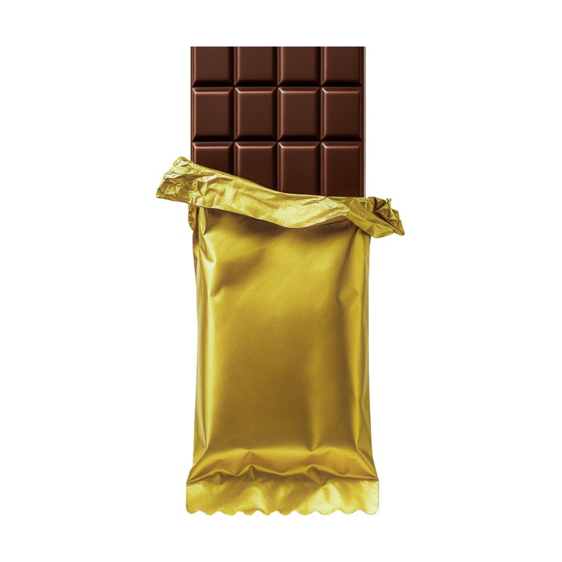 100 Pack Dark Gold 3×6 3/8 Inch Metallized Heat Seal Bags Chocolate Bar Wrapping