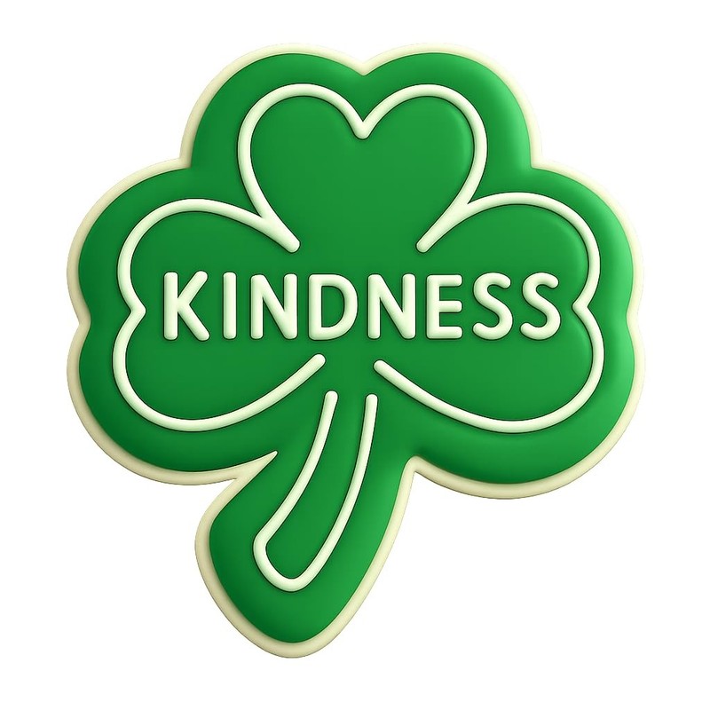 Kindness Clover Cookie Cutter - 4x3.5" Inspirational Kitchen Baking Fun gallery