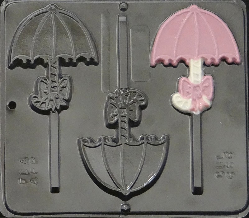 Umbrella Lollipop Chocolate Candy Mold 666 NEW