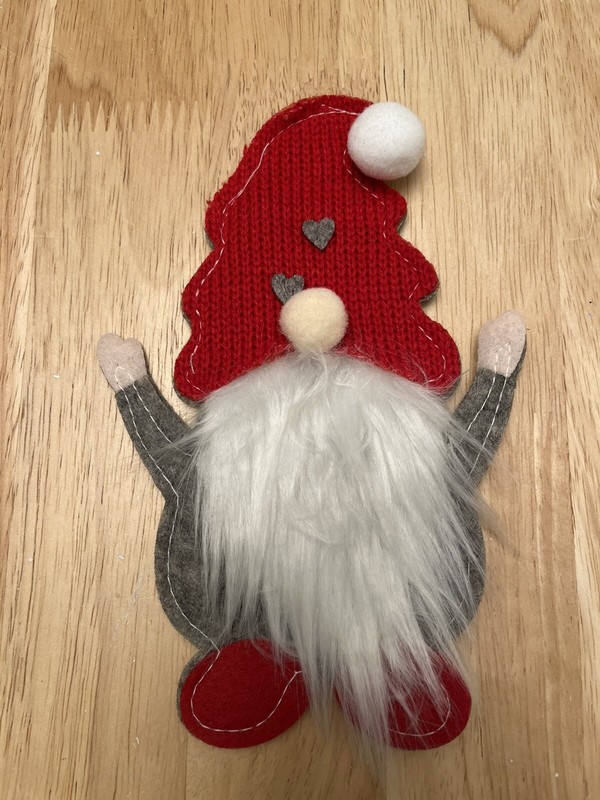 Christmas Gnome Tabletop Knife Fork Spoon Sleeves Lot of 6 NEW gallery