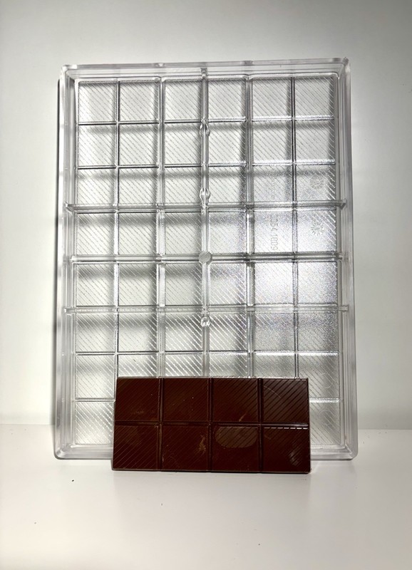 Lot of 4 Polycarbonate Chocolate bar Molds- Made In Germany- BAR SHAPE gallery