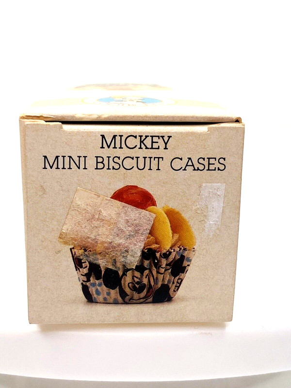 NOS Chef Mickey Mouse Mini Biscuit Muffin Cupcake Cases Liners 120 Count Disney gallery