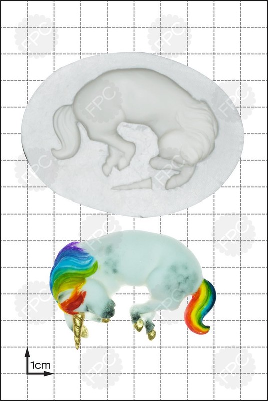 Silicone mould Sleeping Unicorn Food Use FPC Sugarcraft