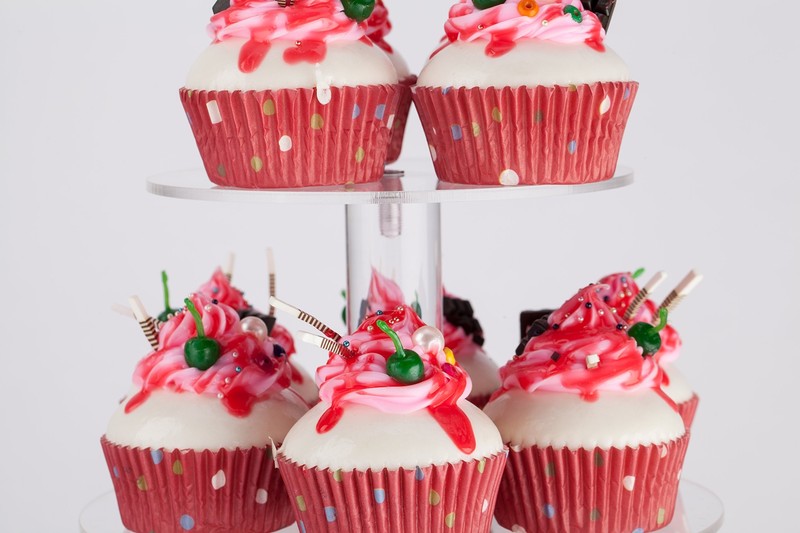 7 Tier Round Clear Maypole Wedding Birthday Acrylic Cupcake Stand 7tier Desktop gallery