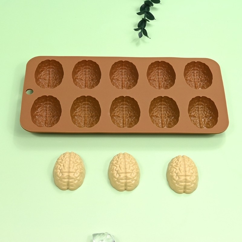 2Pcs Brains Silicone Molds Baking Tool for Making Cake, Chocolate, Candy gallery