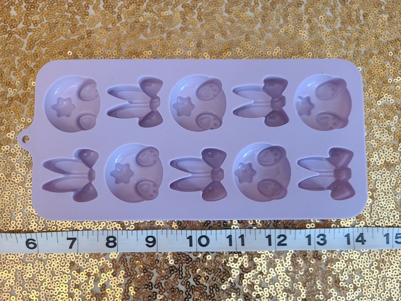 NEW - The Bakeshop Silicone Bunnies Mold for Chocolate or Ice Cubes gallery